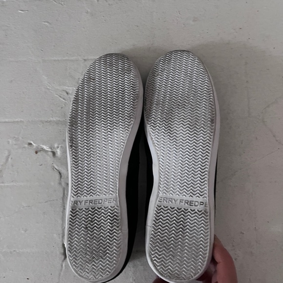 Amy Winehouse style Black Fred Perry black ballet flats size 7 - Picture 4 of 4